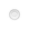 Bread Plate 6", White-red