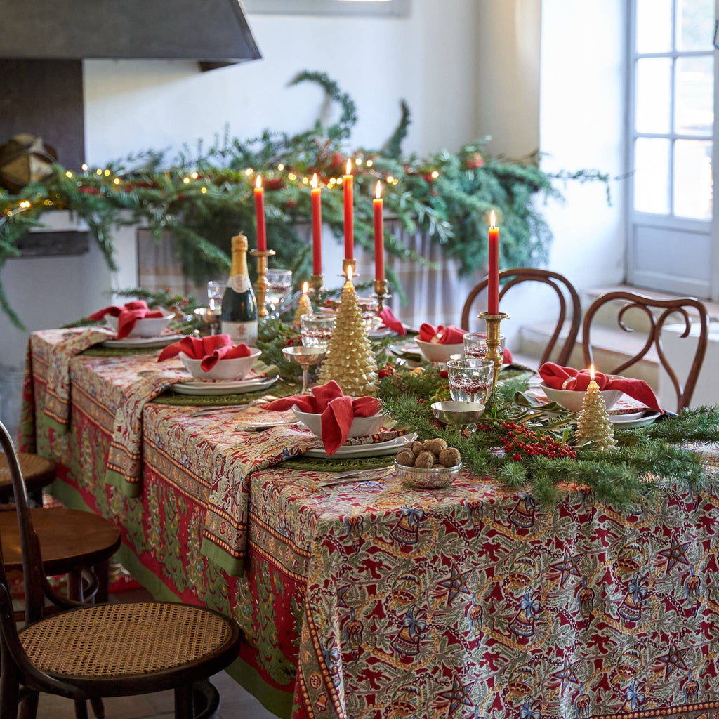 Noel Red & Green | French Tablecloths
