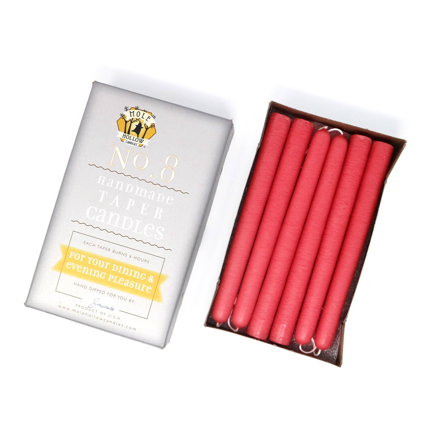 8" Taper Candles - Choose from 39 colors!