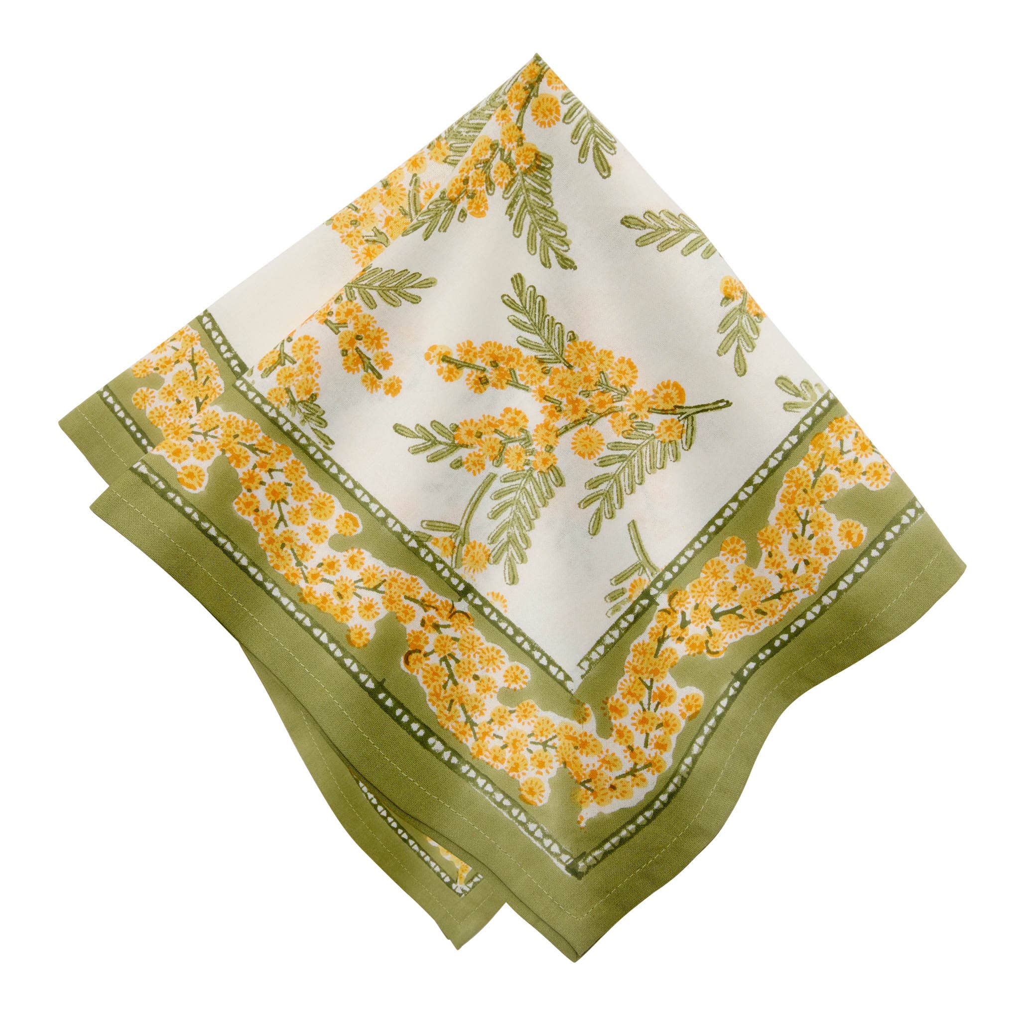Mimosa Green/Yellow Napkins 19x19 - Set of 6