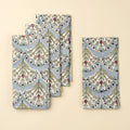 Sakura Block Print Napkins S/4, Blue