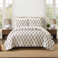 BLOCK PRINT MUGHAL FLOWER QUILT - Laurel & Mayfair