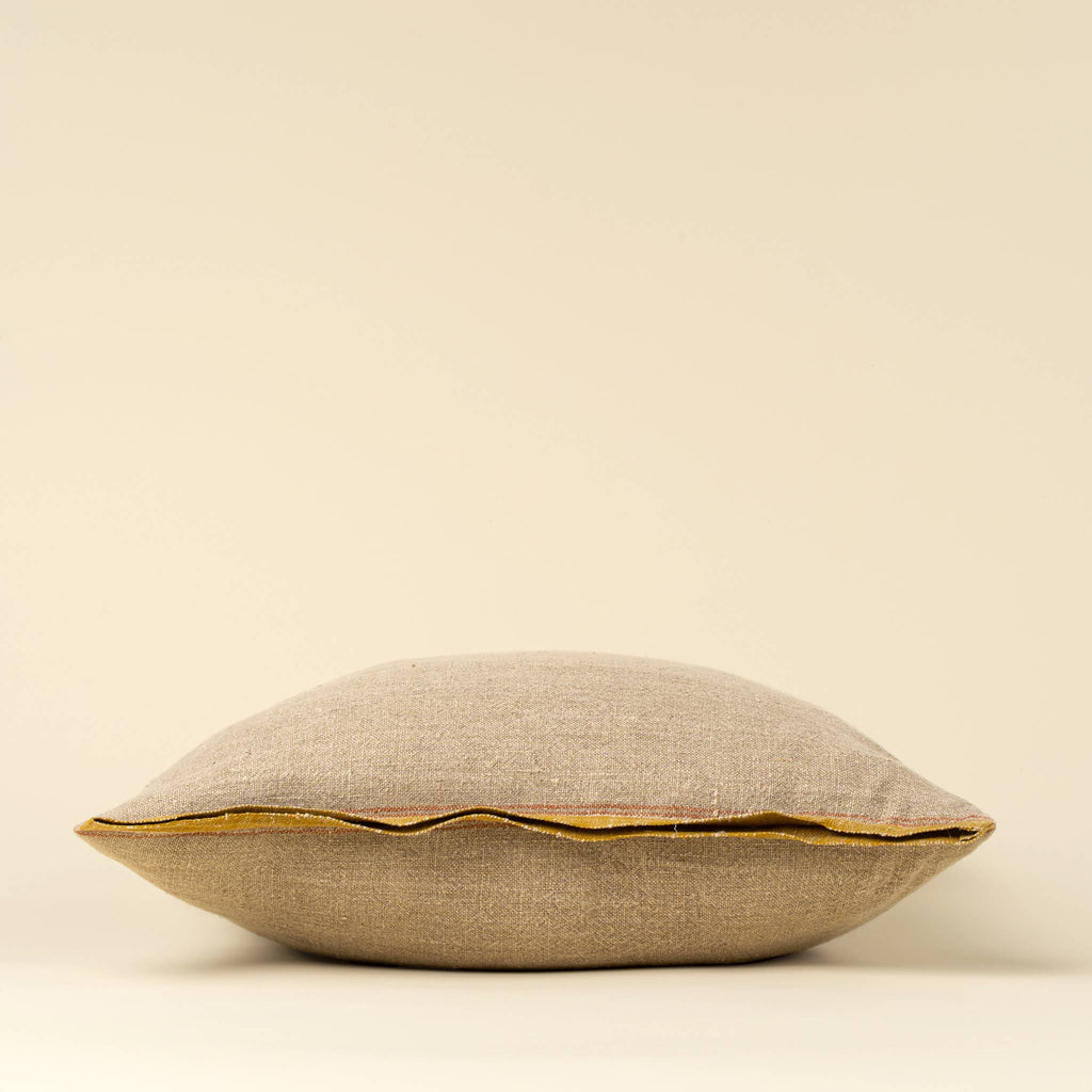 20x20 Selvage Linen Pillow, Sunflower