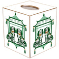 TB6627-Staffordshire Chic Green Tissue Box