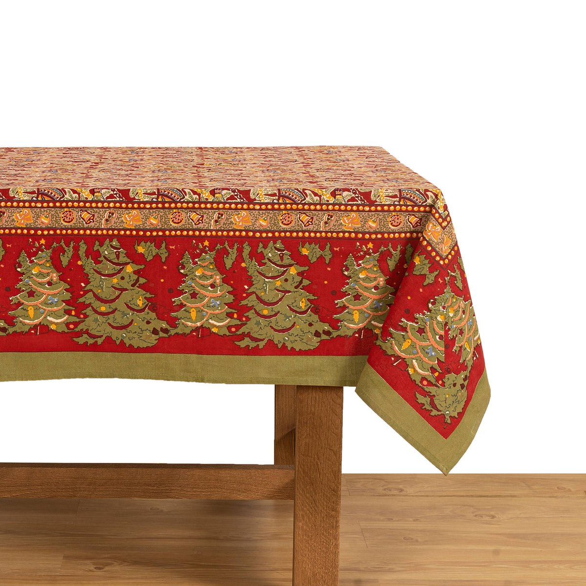 Noel Red & Green | French Tablecloths