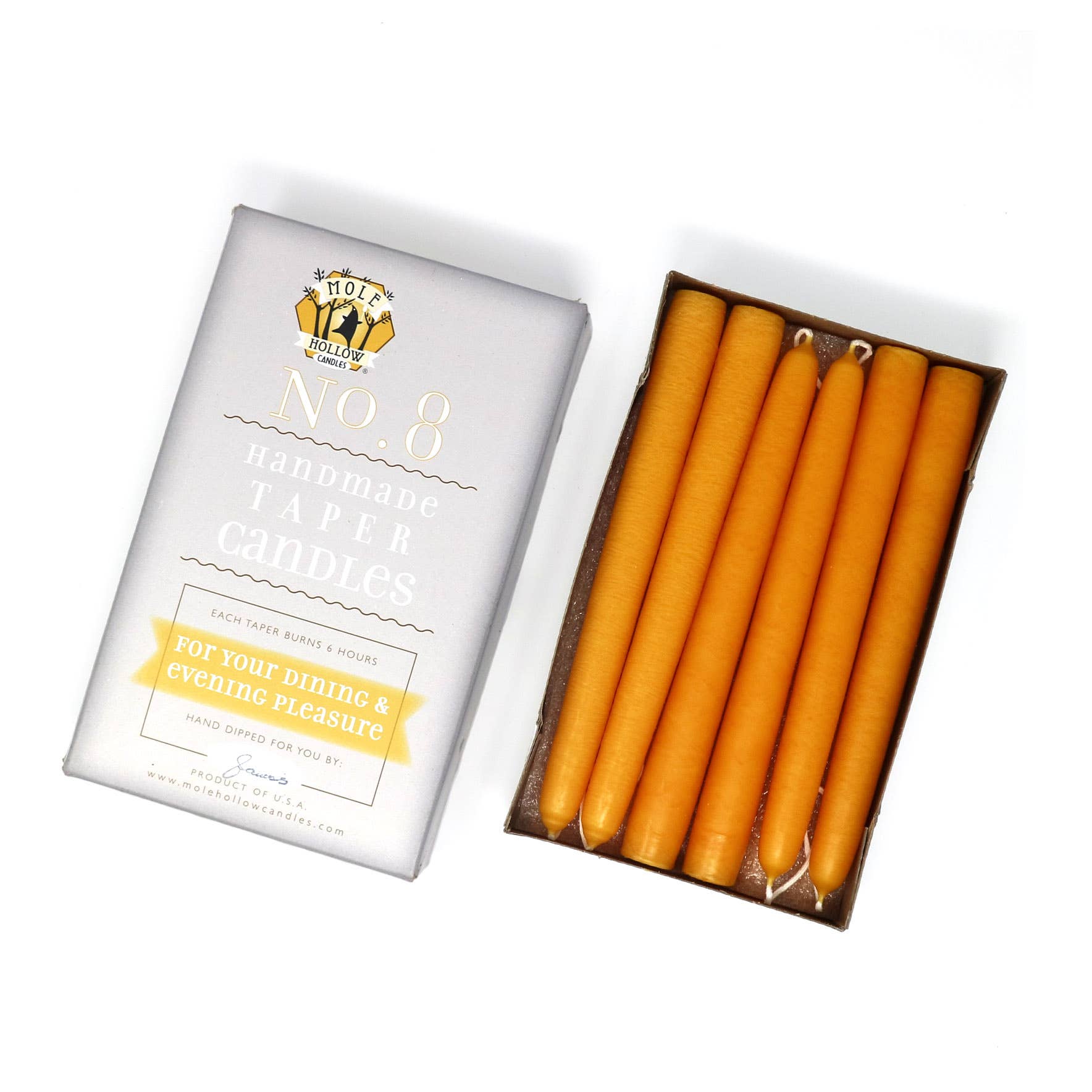 8" Taper Candles - Choose from 39 colors!