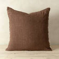 24x24 Lina Linen Pillow Mocha