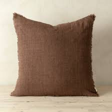 24x24 Lina Linen Pillow Mocha