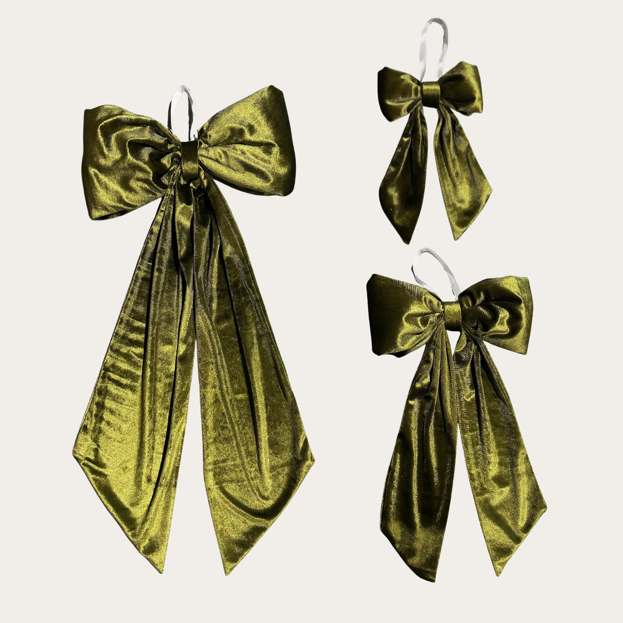 Chartreuse Velvet Holiday Bows