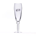 Champagne Flute - Hand Stamped Medallion