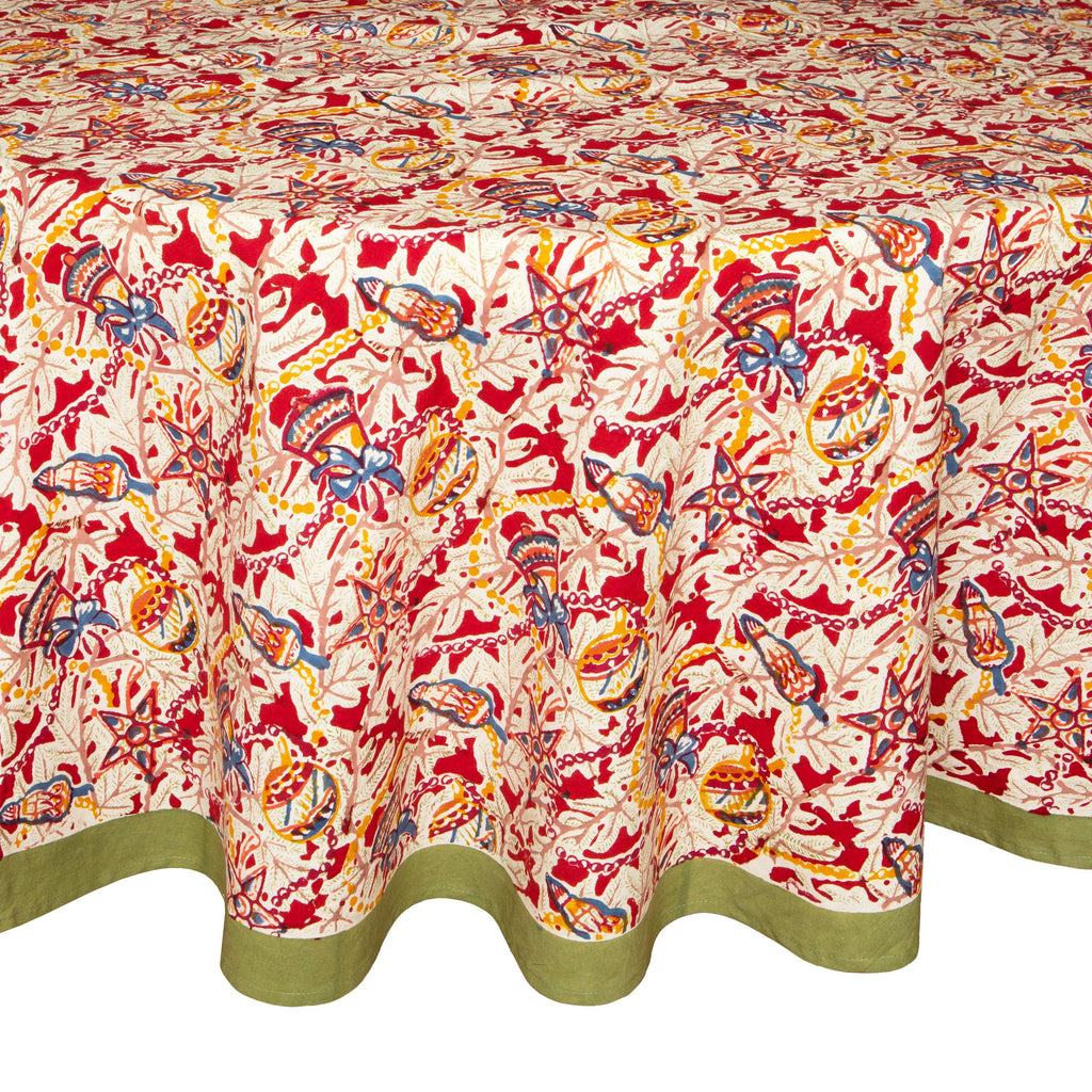Noel Red & Green | French Tablecloths