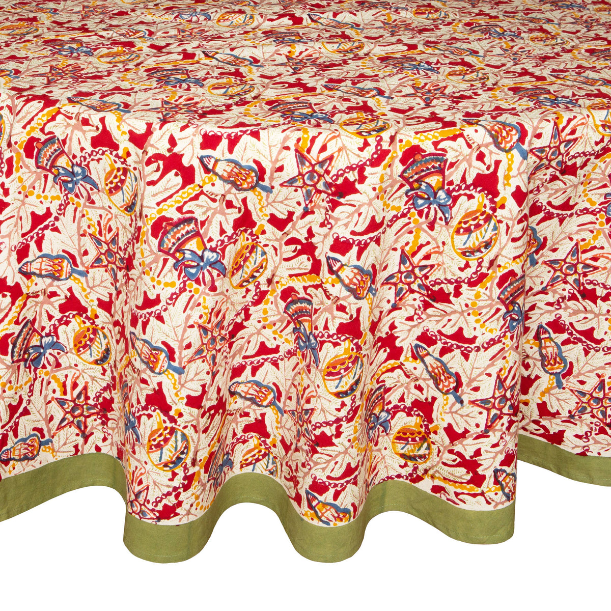 Noel Red & Green | French Tablecloths