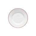 Salad/Dessert Plate 9", White-red