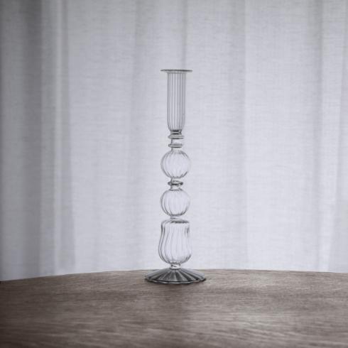 Cambridge Emma 10.5" Candlestick Holder Set of 2 (Clear)