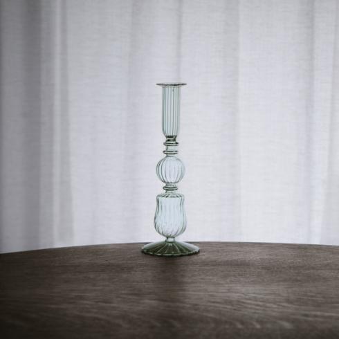 Cambridge Sophia 9" Candlestick Holder Set of 2 (Light Green)
