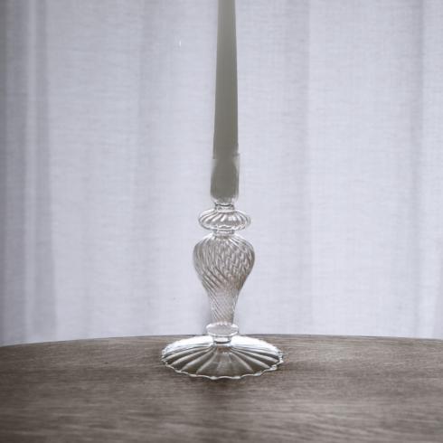 Cambridge Daphne 8.5" Candlestick Holder Set of 2 (Clear)
