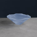 Alabaster Wave Large Bowl (Clear and Blue)