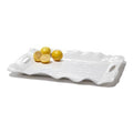 Havana Rectangular Tray with Handles (White)