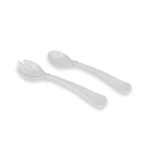 Havana Large Salad Servers (White)
