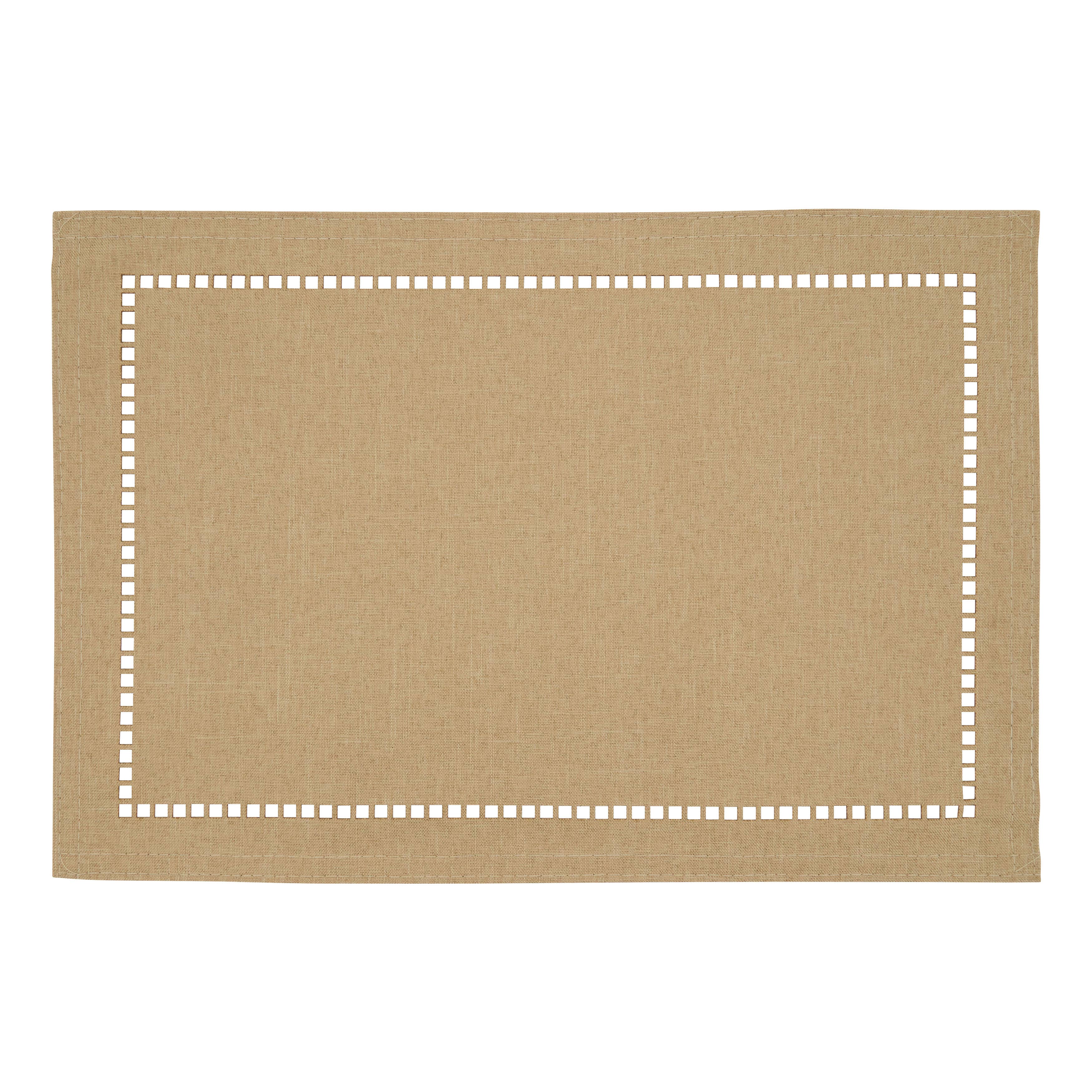 Laser-Cut Hemstitch Placemat