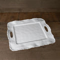 Alegria Rectangular Tray with Handles (White)