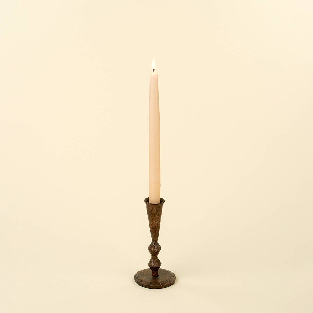 Ember Forged Candlestick S, Rustic Brass