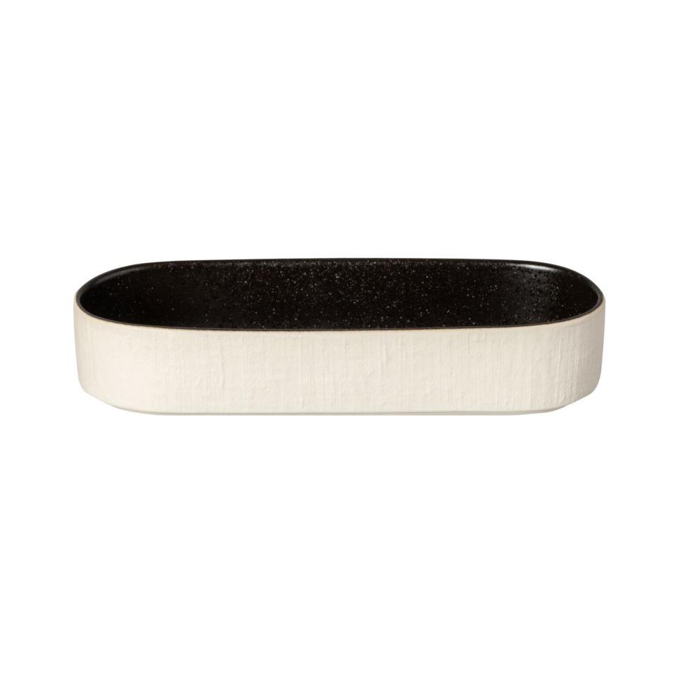 Deep Oval Tray, Latitude black