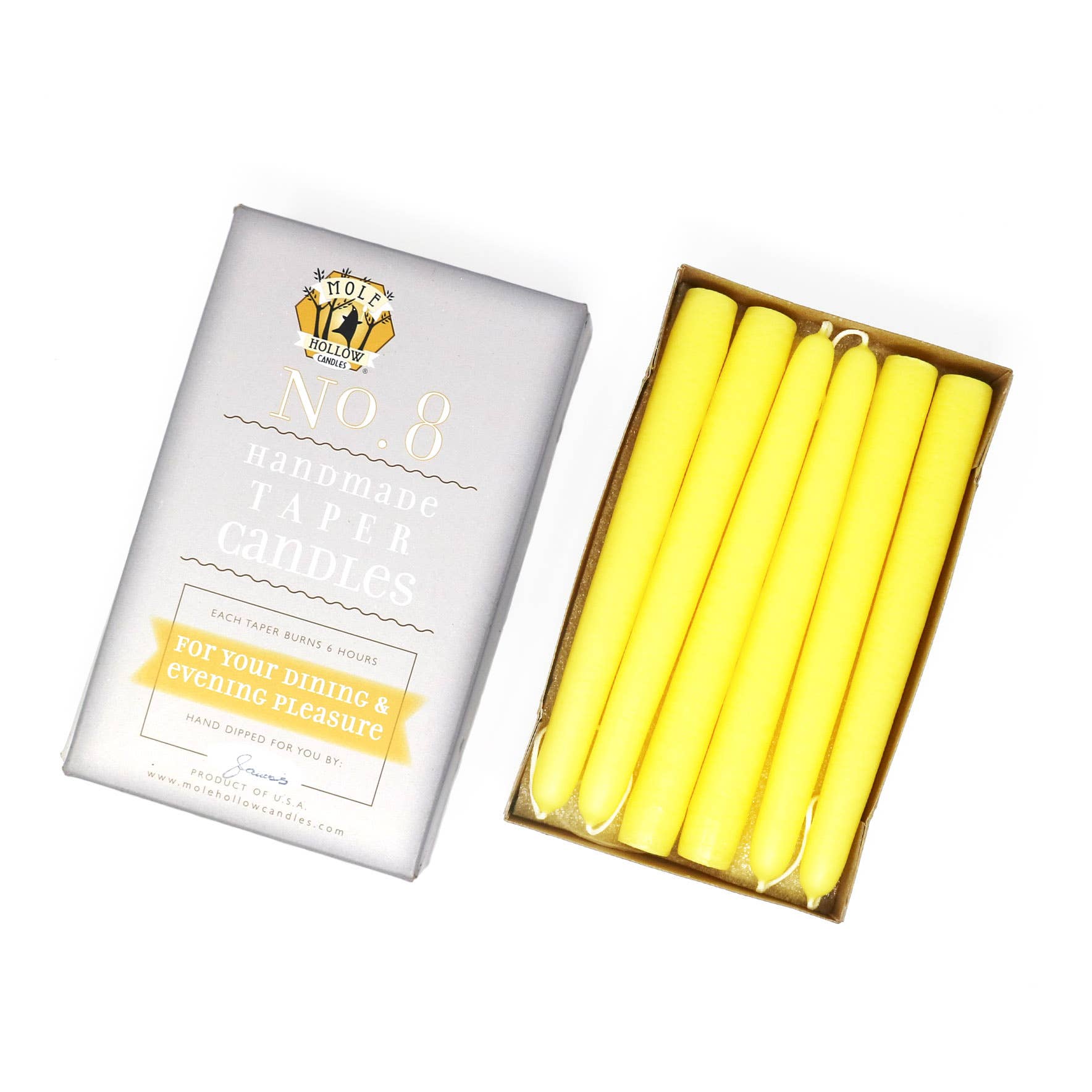 8" Taper Candles - Choose from 39 colors!