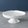 Nube Round Pedestal Cake Plate (White)
