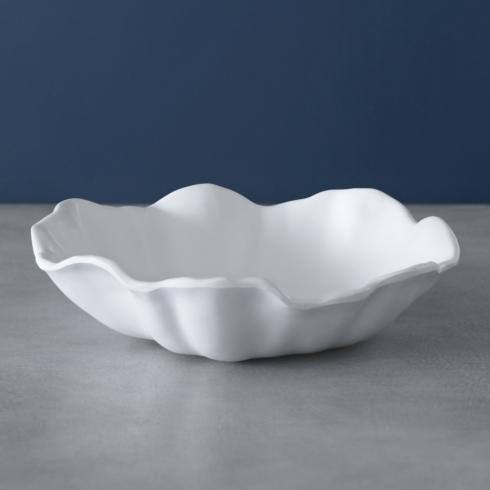 Bloom Medium Wavy Bowl (White)