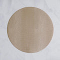 Croc Reversible 16" Round Placemats Set of 4 (Silver and Gold)