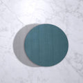 Croc Reversible 15.5" Round Placemats Set of 4 (Blue and Gray)