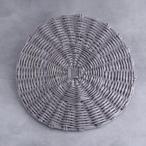 Faux Wicker Placemats Set of 4 (Grey)