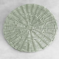 Faux Wicker Placemats Set of 4 (Sage)
