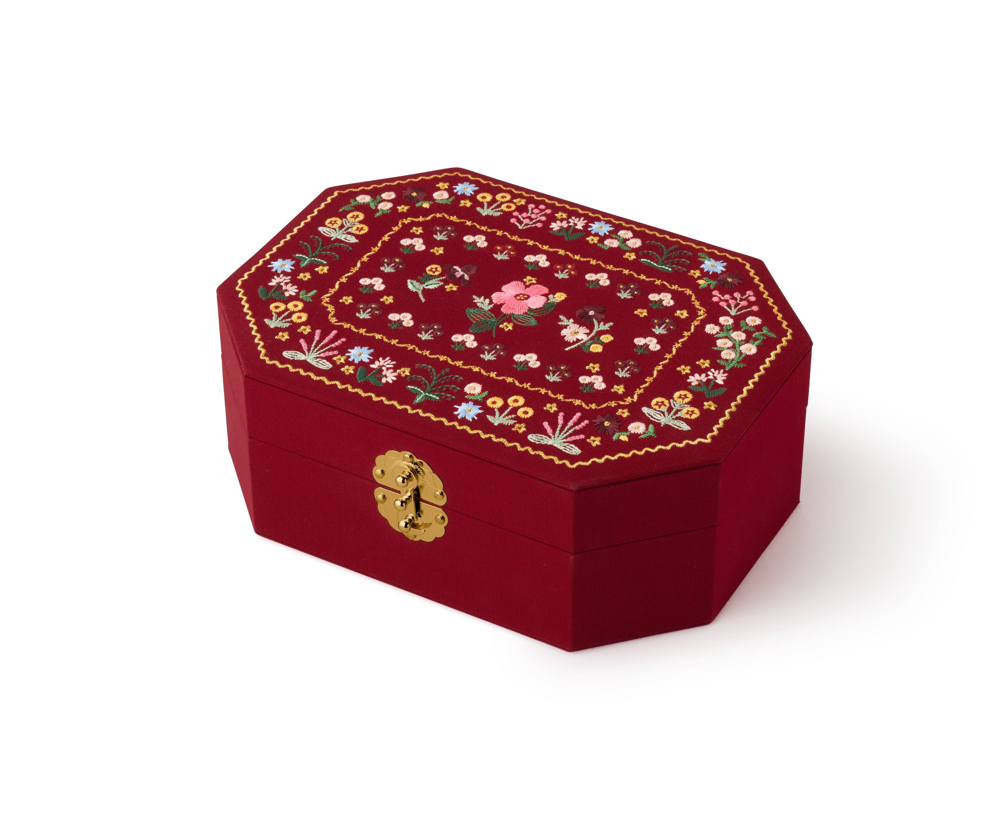 Gemma Embroidered Jewelry Box