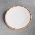 Bamboo 13" Charger (White and Natural)