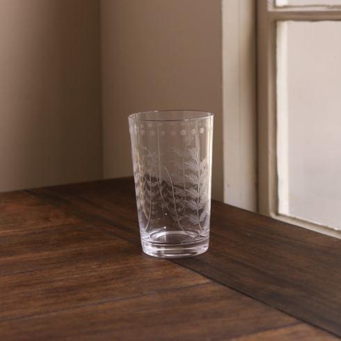 Fern with Dots Tumbler Set of 4 (Clear)