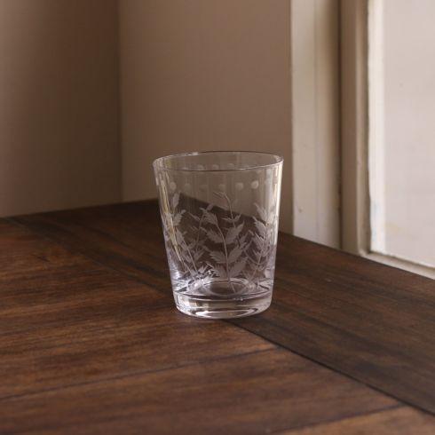 Fern with Dots Double Old Fashioned Set of 4 (Clear)