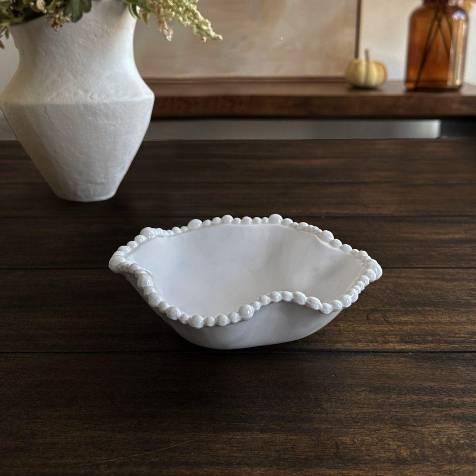 Alegria Mini Wavy Bowl (White)