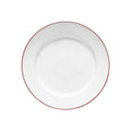 Dinner Plate 11", White-red