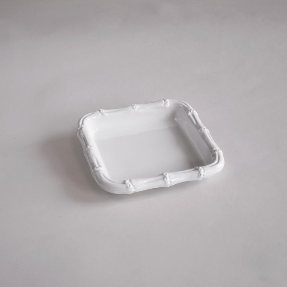 Bamboo Beverage Napkin Holder (White)