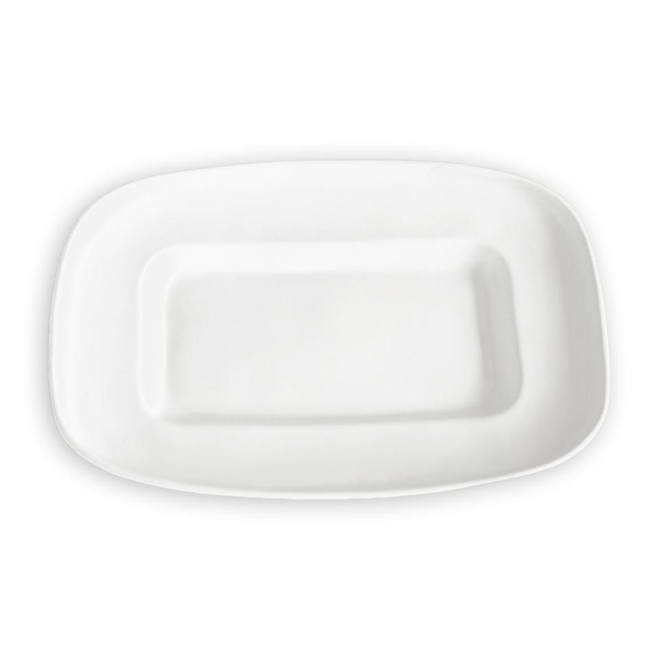 VIDA Nube Medium Rectangle Platter (White)