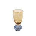 GLASS Venice Shot Glass Set of 4 (Amber and Blue )