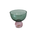 GLASS Venice Coupe Set of 4 (Green and Lavender)