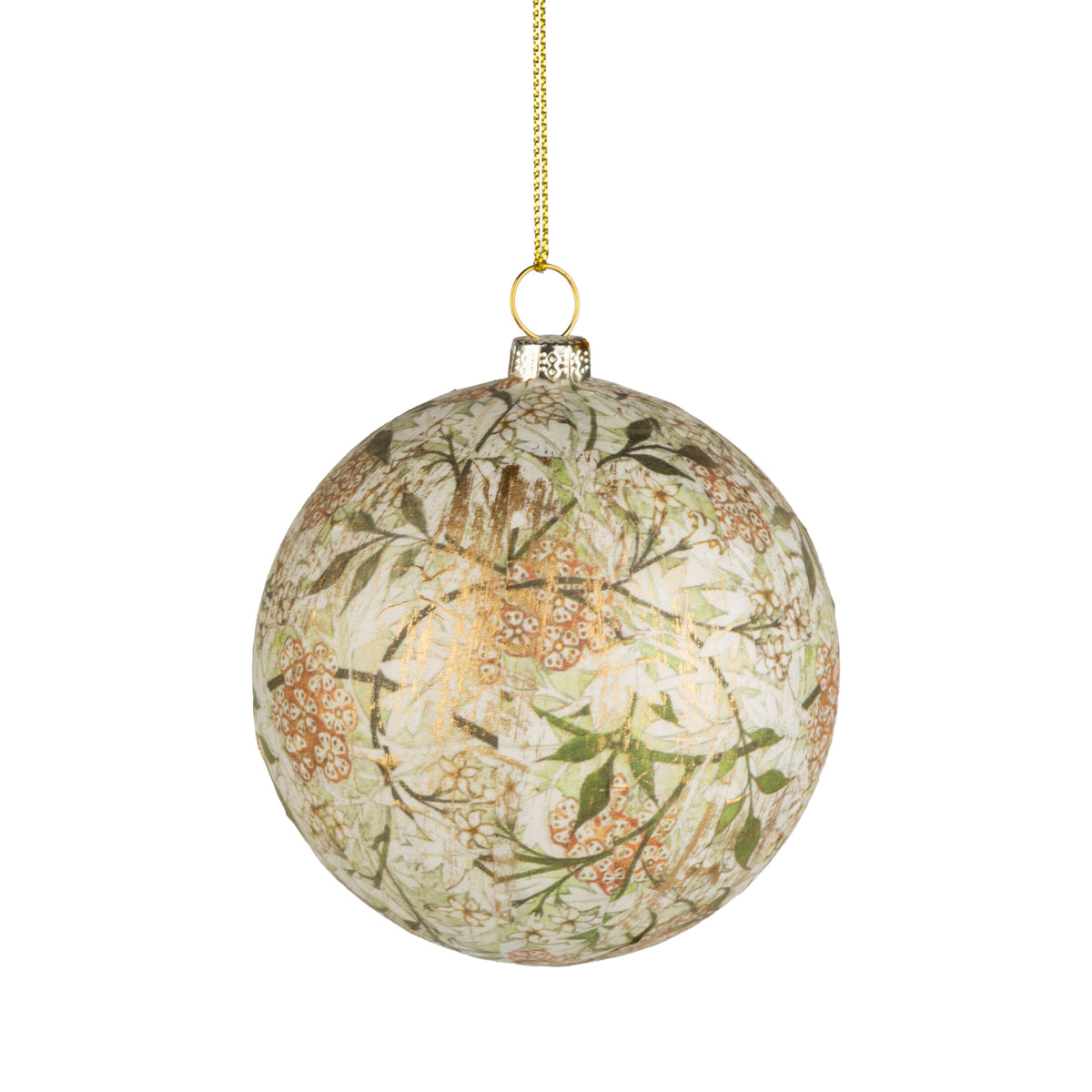 floral gold ornament