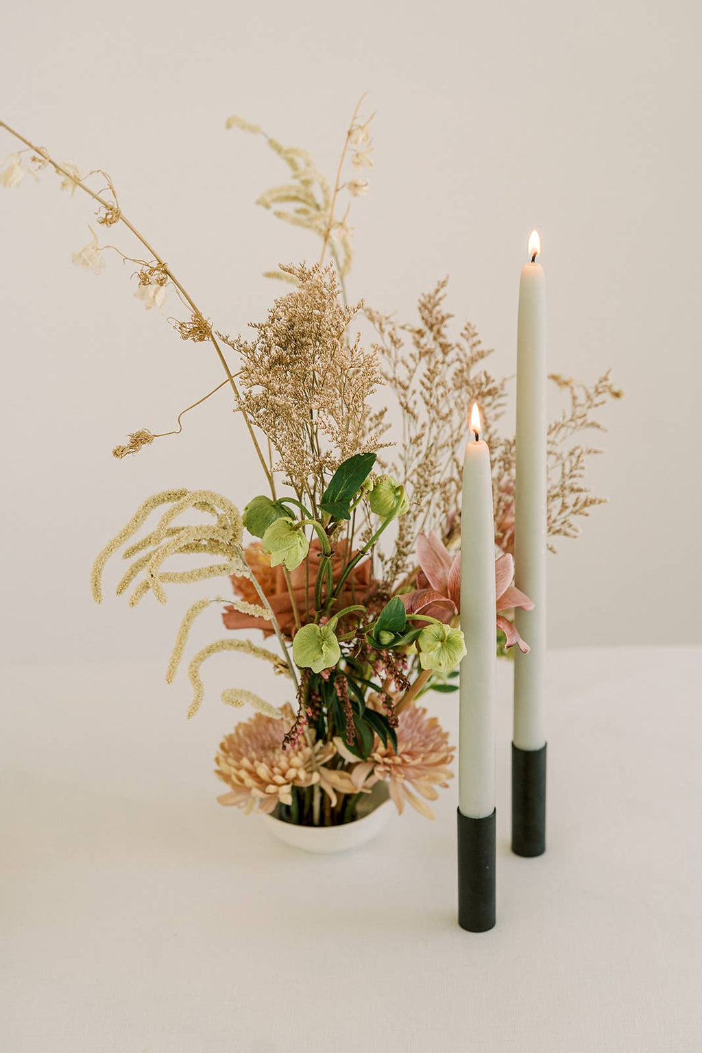 Eucalyptus | Dipped Beeswax Taper Candles | All Natural