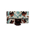 Silk Velvet Ikat Clutch