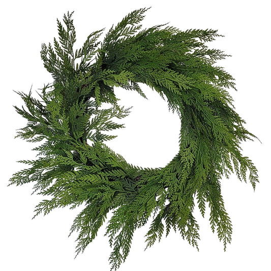Real Touch Port Orford Cedar Wreath 24"