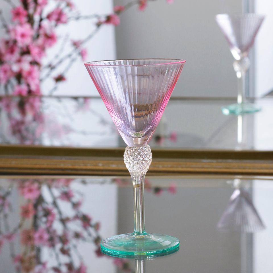 GLASS Aquarelle Martini Set of 4 (Multi)