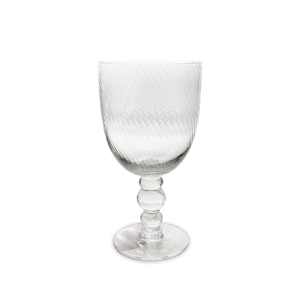 GLASS French Swirl All Purpose Set of 4 (Clear)